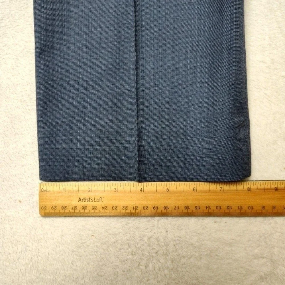 Banana Republic Pants Mens 35x30 Blue Modern Slim Marzotto Wool Dress Suit